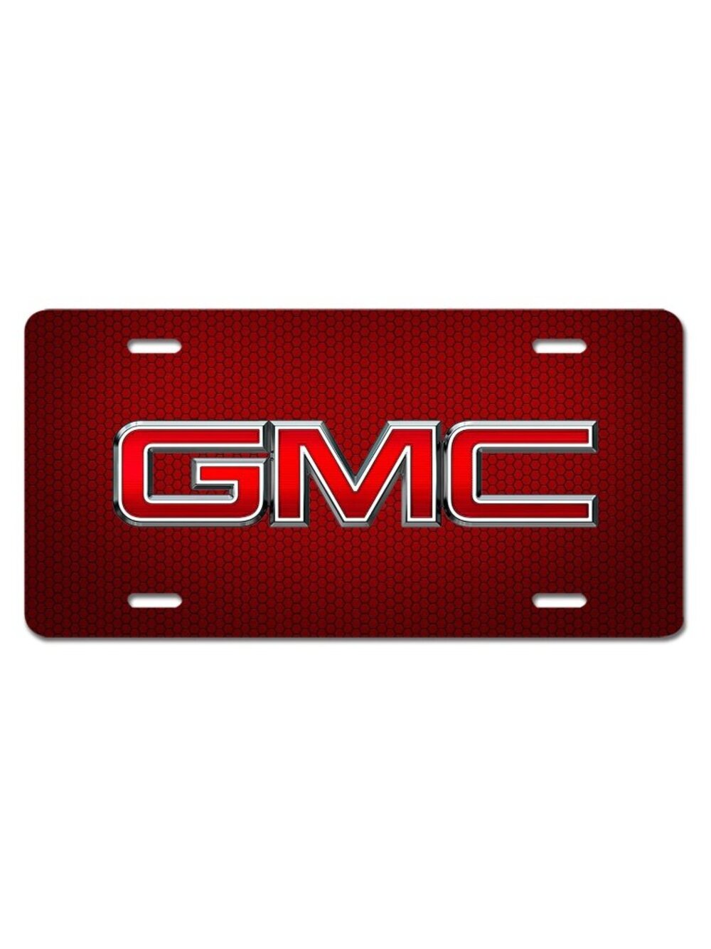 GMC Vehicle Art Novelty License Plate Red SIERRA ACADIA YUKON Car Auto Tag